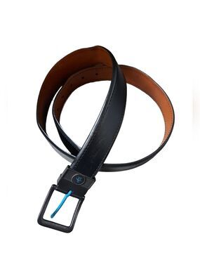 ORIGINAL PENGUIN munsingwear blue prong cowhide leather dress belt reversible 36
